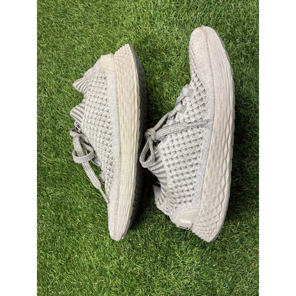 NOBULL Men’s Knit Trainer Sneakers Gray Lace Up Athletic Training Shoes EU 42